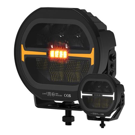 7" Aux LED Driving Lamp with Position & Warning 12/24V Bx1