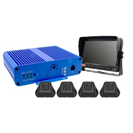 CCTV Kit, 360 3D, 1080p HD, With Monitor 12/24 volt Bx1