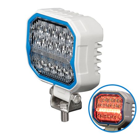 Worklamp LED 3.6inch W/ Aux Red Position 12/24 volt Bx1