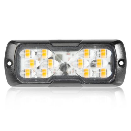 R65/R10 LED Warning Light 12 Amber 12/24volt Bx1