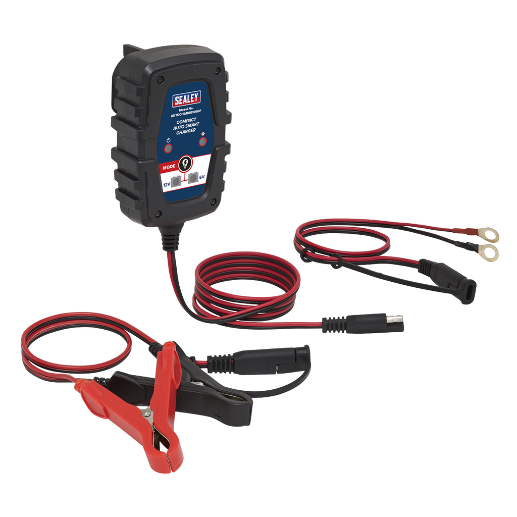 6/12V Compact Smart Trickle Charger & Maintainer 1A