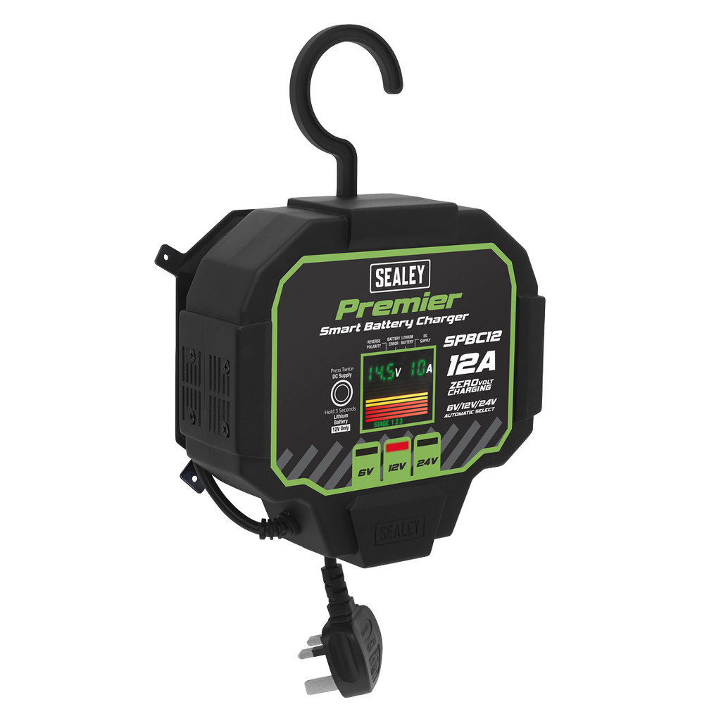Premier Fully Automatic Battery Charger & Maintainer 12A