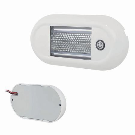 Roof Lamp, Touch LED White IP67 12/24v ECE R10 Approved pk1