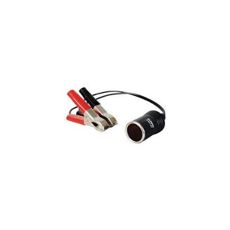 Cigarette Lighter Socket with Red and Black Clips Bg1