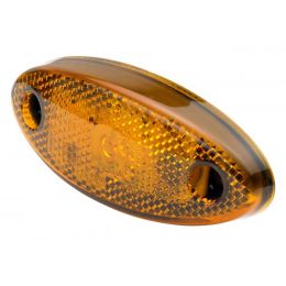 Lamp Side Marker Amber LED 12/24 volt 1.5m Cable