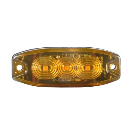 Rearlamp 12/24V. Rear DI Amber Lens. IP67. Bx1.