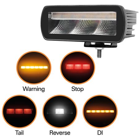 LED Rear Lamp 5-Function 12/24 volt Bx1