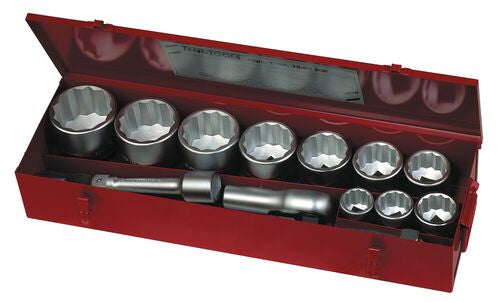 Teng Tools 1" SOCKET SET 12 PT 15 PIECES