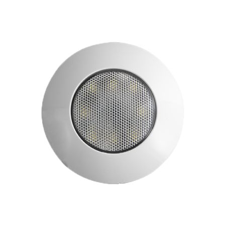 Roof Lamp Round 95mm 14W LED White 12/24 volt Pk1