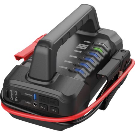 12/24V Jump Starter 56,000mAH Li-Polymer Battery. Euro Plug  Bx1
