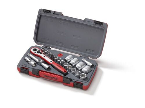 Teng Tools MECCA PRO 1/2" SOCKET SET 12 PT 21 PIECES