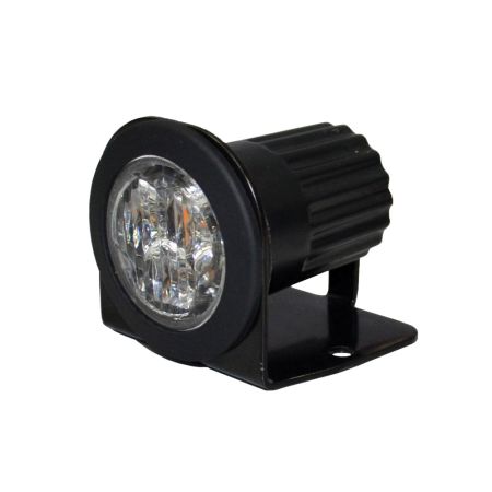 R65 LED Round 25mm Warning Light 3 Amber 12/24volt Bx1