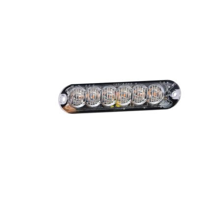 R65 R10 LED Warning Light 6 LED's Amber 12/24volt IP69K Bx1