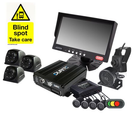 4 Camera (3 Side) 720P SD DVR & FORS Kit Bx 1