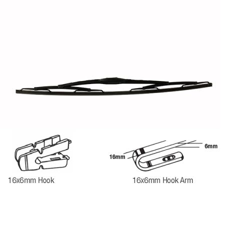 CV Wiper Blade 40" 1000mm, Hook