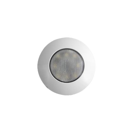 Roof Lamp Round 75mm 8W LED White 12/24 volt Pk1