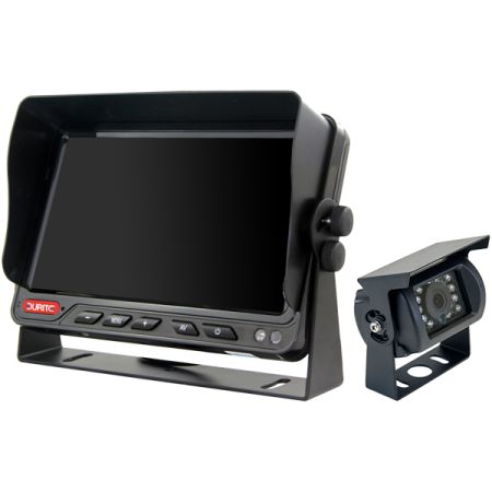 CCTV Kit 7" Quad Colour TFT I/R w/sound 12/24v Bx1