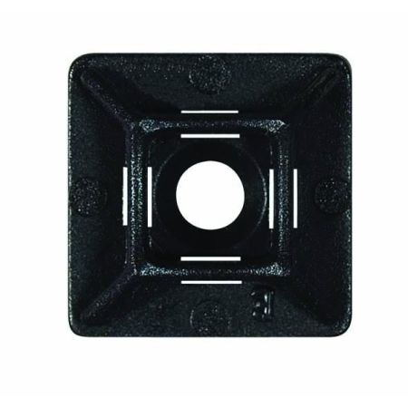 Sticky-Back Cable Tie Base Black Pk1000