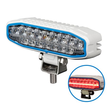 Worklamp LED 6inch W/ Aux Red Position 12/24 volt Bx1