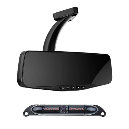 25cm number plate 720P camera, mirror monitor kit  Bx1