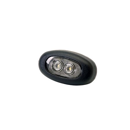 Lamp Front Marker Clear LED 12/24 volt Pk1