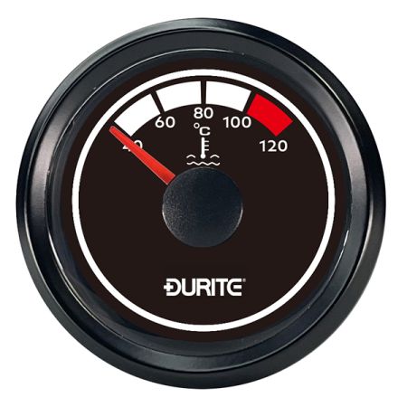 Water Temp Marine with Sender LED illuminated 52mm 12/24 volt Bx1