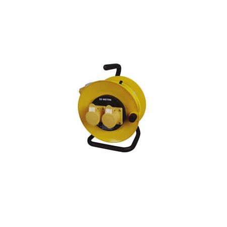 Mains Extension Lead Reel 16 amp 110 Volts 25 metre