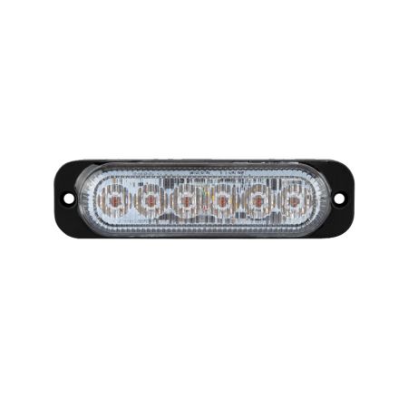 R65/R10 LED Warning Light 6 Amber 12/24volt Bx1