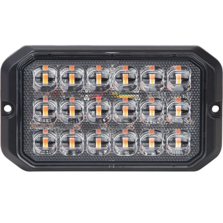 R65 Class 2 LED Warning Light 18 Amber 12/24volt Bx1