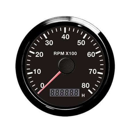 Tachometer Marine LED Illuminated 0-8000rpm 85mm 12/24 volt Bx1