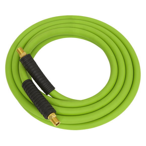 High-Visibility Hybrid Air Hose with 1/4"BSP Unions 10m x 8mm