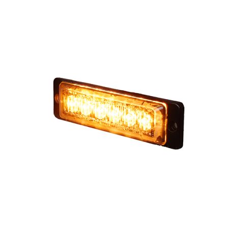 R65 LED Warning Light 6 Amber 12/24volt Bx1