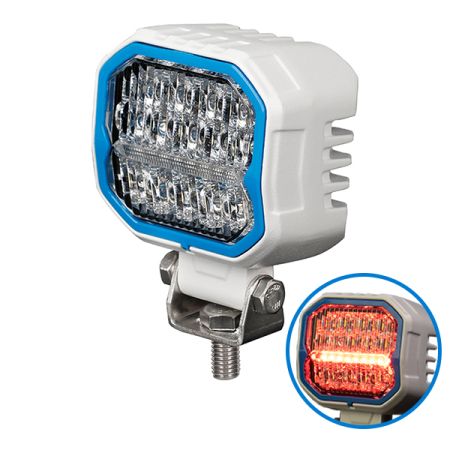 Worklamp LED 3.3inch W/ Aux Red Position 12/24 volt Bx1