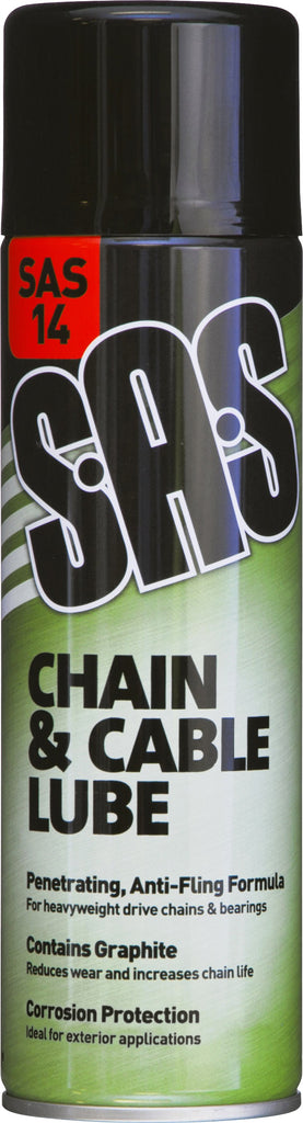 S.A.S Chain and Cable Lube 500ml Aerosols PK6