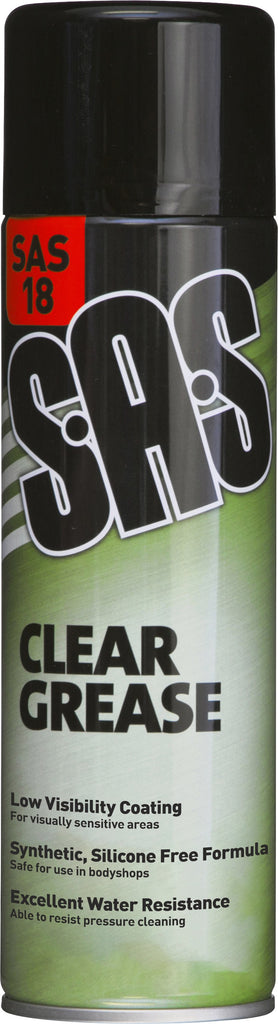 S.A.S Clear Grease 500 ml Aerosols PK6