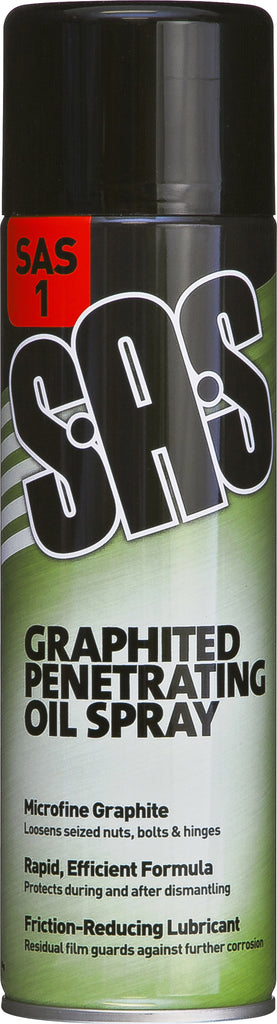 S.A.S Graphited Penetration Oil 500ml Aerosols PK6