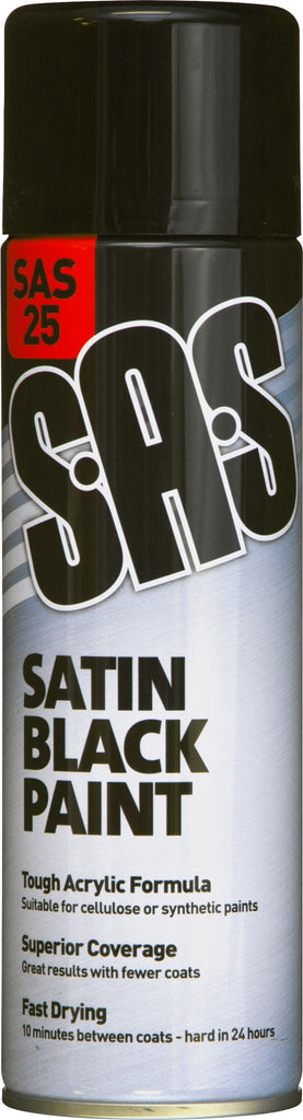 S.A.S Black Paint - Satin PK6