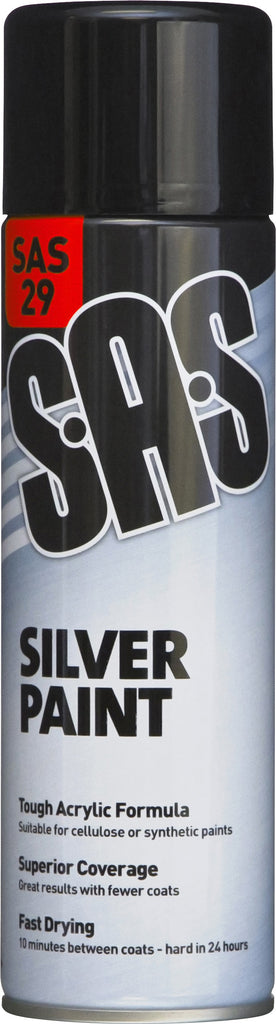 S.A.S Silver Paint Medium PK6
